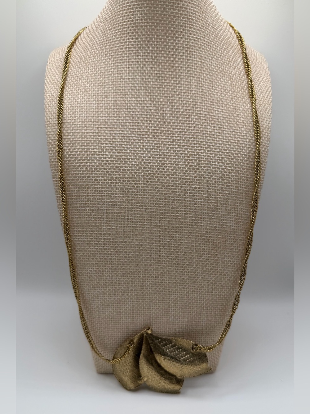 Gold Leaf Pendant Necklace - Women Jewelry